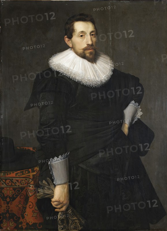 Portrait of a Man with Gloves, 1630. Creator: Nicolaes Eliasz Pickenoy.