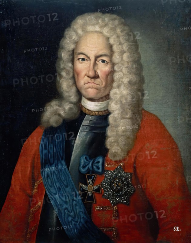 Portrait of Jacob Bruce, 1725. Creator: Unknown.