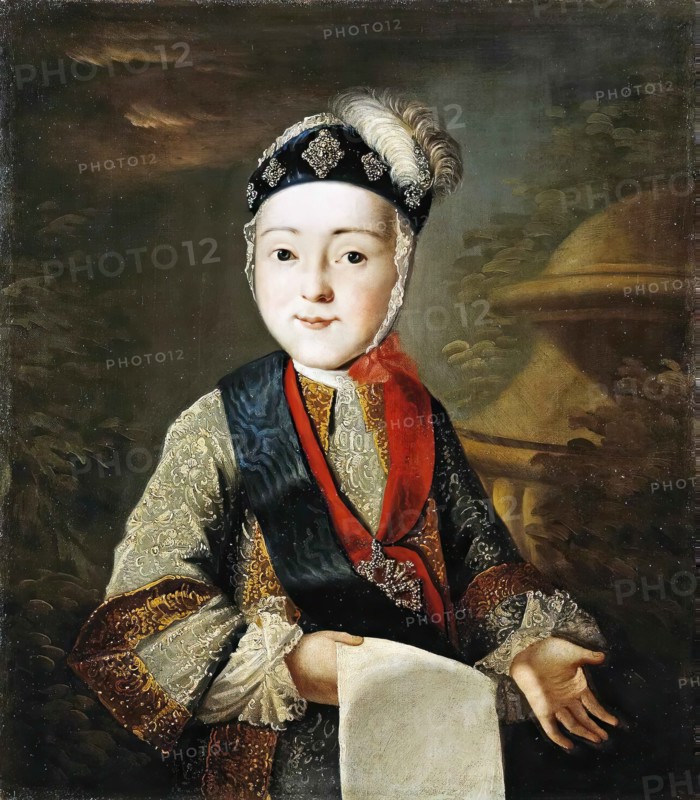 Portrait of Grand Duke Pavel Petrovich in childhood, 18th century. Creator: Unknown.