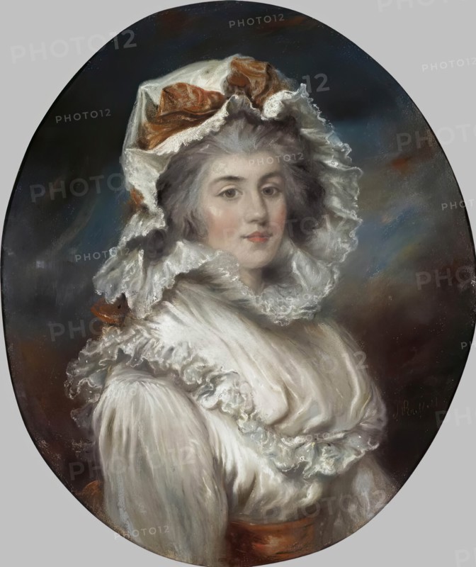 Portrait of a Girl in a Bonnetlabel, 1790. Creator: John Russell.