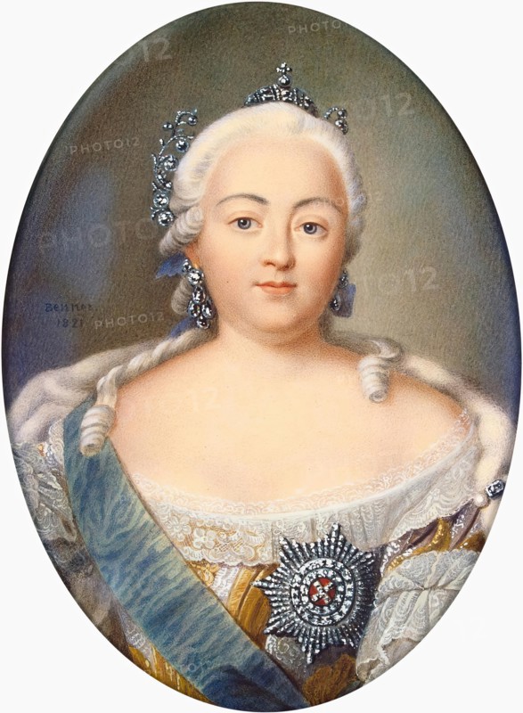 Portrait of Elizabeth of Russia, 1821. Creators: Henri Benner, Elizabeth, Empress of Russia.