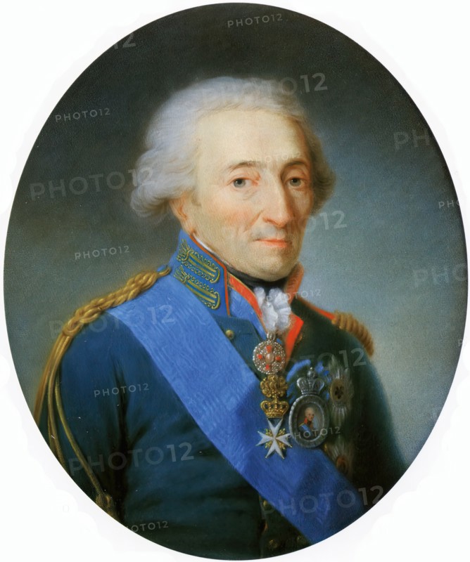 Portrait of Nikolay Ivanovich Saltykov (1736-1816), 1807. Creator: Martin Ferdinand Quadal.