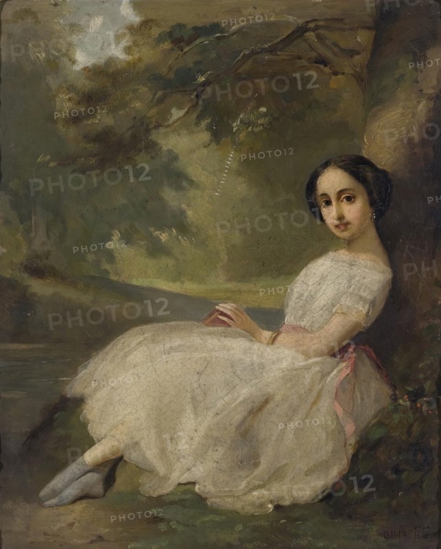 Portrait of L.L.Lazareva, 1855. Creator: Olga Levashova.