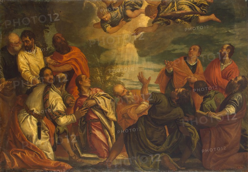 Descent of the Holy Spirit, 1580s. Creator: Luigi Benfatto.
