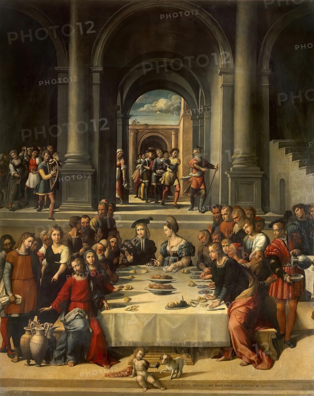Marriage at Cana, 1531. Creator: Benvenuto Tisi da Garofalo.