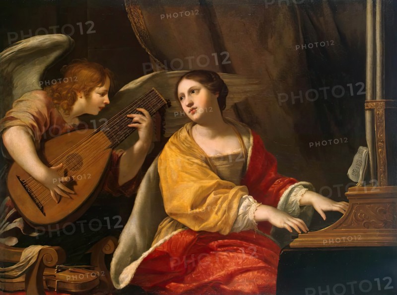 St Cecilia, 1625. Creator: Jacques Blanchard.