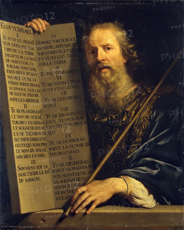 Moses with the Ten Commandments, 1648. Creator: Philippe de Champaigne.