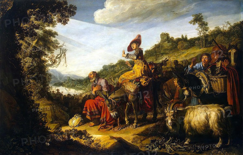 Abraham on the Road to Canaan, 1614. Creator: Pieter Lastman.