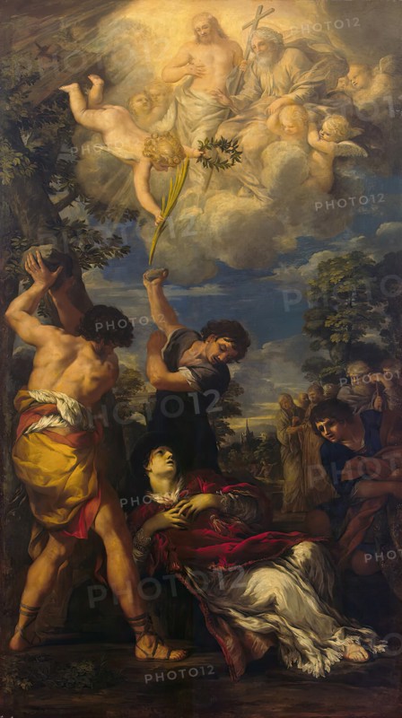 Martyrdom of St Stephen, 1660. Creator: Pietro da Cortona.