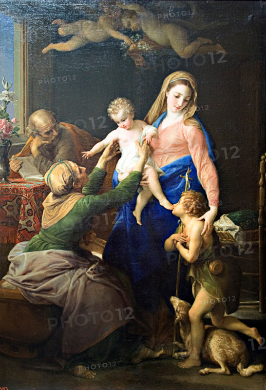 Holy Family with Sts Elizabeth and John the Baptist, 1777. Creator: Pompeo Batoni.