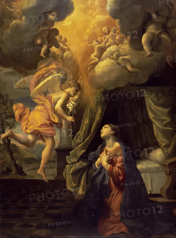 The Annunciation, 1620. Creator: Giovanni Lanfranco.