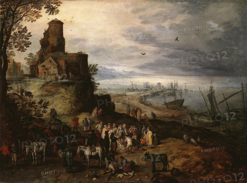 Fish Market (Calling the Apostles Peter and Andrew), 1608. Creator: Jan Brueghel the Elder.
