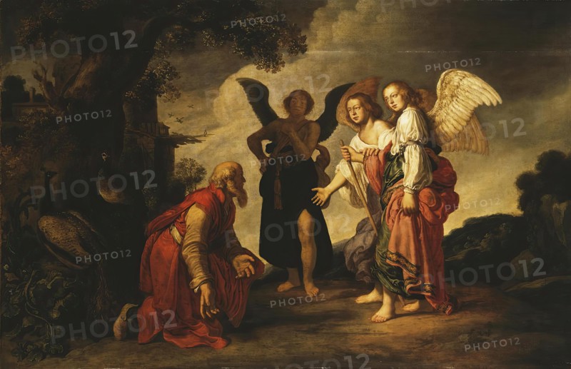 Abraham and the Three Angels, 1623. Creator: Pieter Lastman.