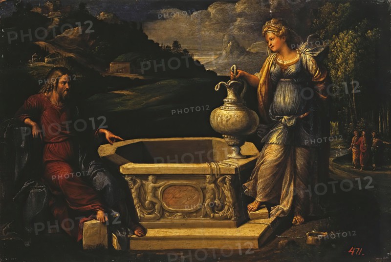 Christ and the Samaritan Woman, 1500. Creator: Benvenuto Tisi da Garofalo.