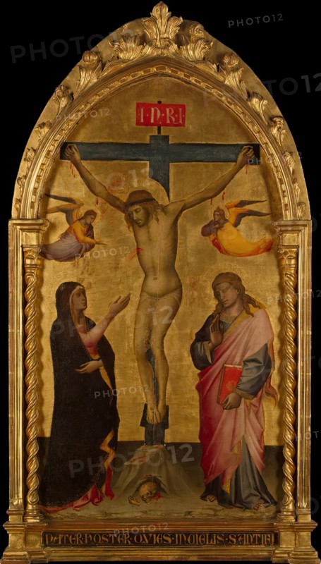 Crucifixion with the Virgin and St John, 1392. Creator: Niccolo di Pietro Gerini.