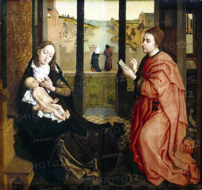 St Luke Drawing the Virgin, 1440. Creator: Rogier Van der Weyden.