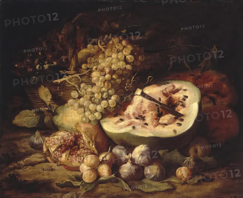 Fruit Still-Life, 1670. Creator: Abraham Brueghel.