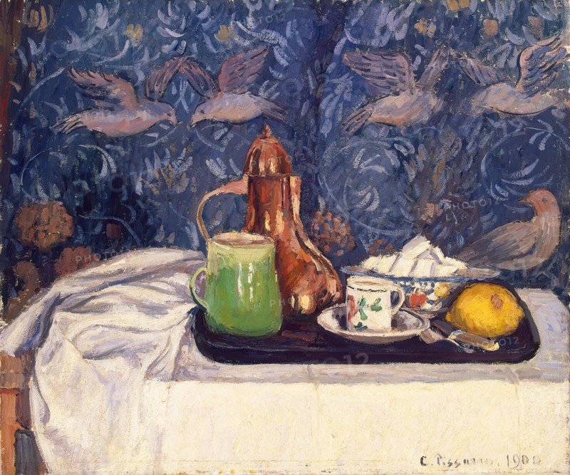 Still Life with a Coffeepot, 1900. Creator: Camille Pissarro.