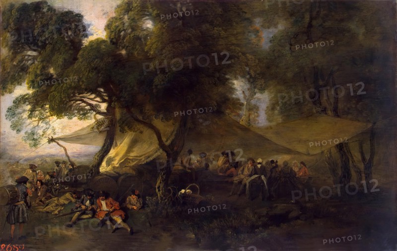 Idylls of War, 1715. Creator: Jean-Antoine Watteau.