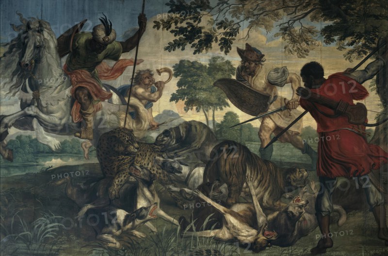 Tiger and Leopard Hunt, 1640s. Creators: Abraham Jansz van Diepenbeeck, Pieter Boel.