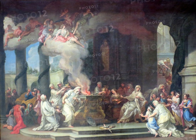 The Sacrifice of Vestal, 1710. Creator: Alessandro Marchesini.