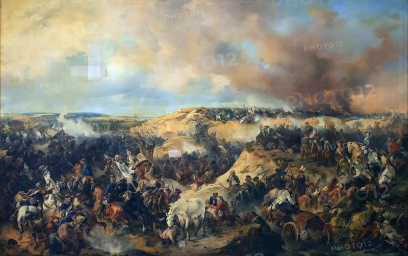 Battle of Kunersdorf on 1 August 1759, 1848. Creator: Alexander von Kotzebue.