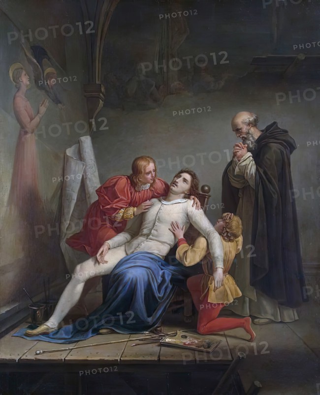 The Death of Masaccio, 1817. Creator: Auguste Couder.