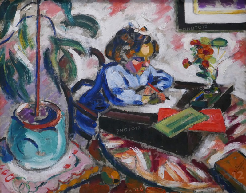 Little Schoolgirl, 1907. Creator: Henri Victor Gabriel Le Fauconnier.