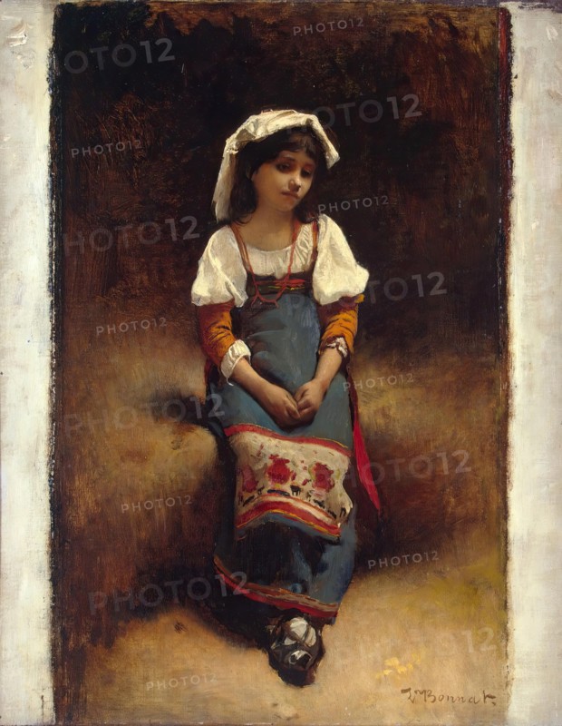 Italian girl, 1865. Creator: Leon Joseph Florentin Bonnat.