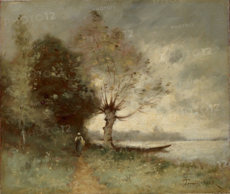 Bank of the Loire Near Chouze, 1893. Creator: Paul-Désiré Trouillebert.