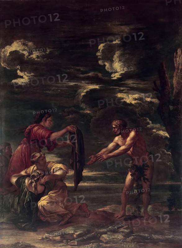Odysseus and Nausicaa (Ulysses and Nausicaa), 1663. Creator: Salvator Rosa.