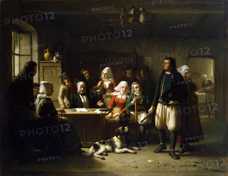 After the Unsealing of the Will, 1869. Creator: Theodore Bernard De Heuvel.