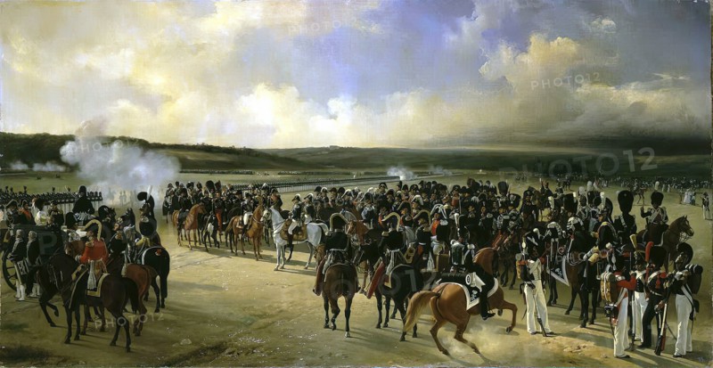 Review of the French Guards in the Presence of Charles X, 1830. Creator: Adolphe Ladurner.
