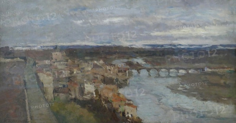 View of Pont-du-Chateau, 1885. Creator: Albert Lebourg.