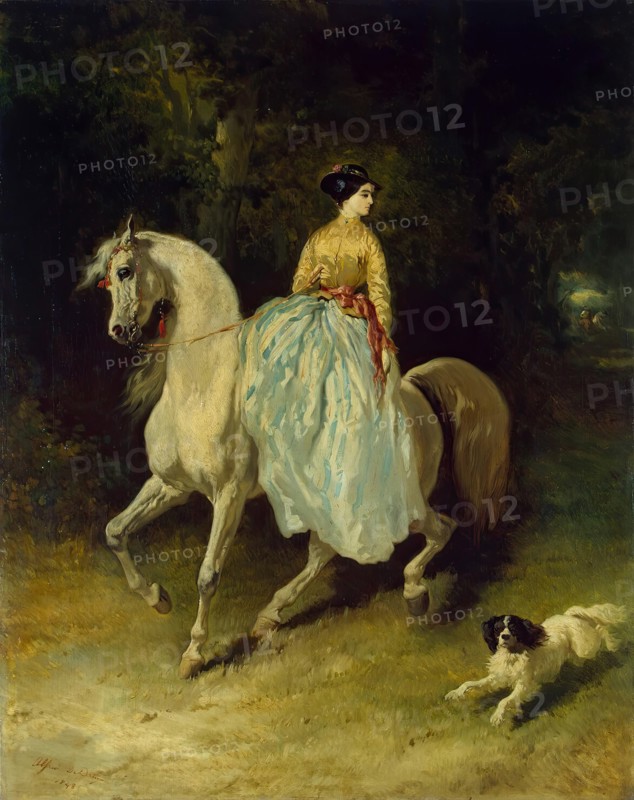 Horsewoman (Amazon), 1848. Creator: Alfred Dedreux.