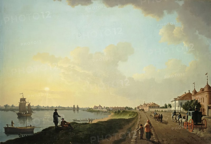 The Outskirts of St Petersburg near the Porcelain Factory, 1750. Creator: Benjamin Patersson.