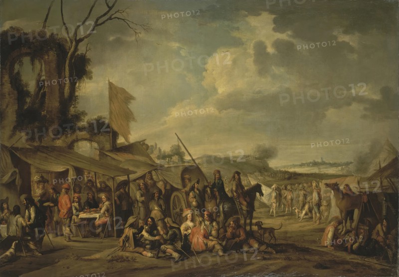 A Camp by the Ruins, 1640. Creator: Cornelis de Wael.