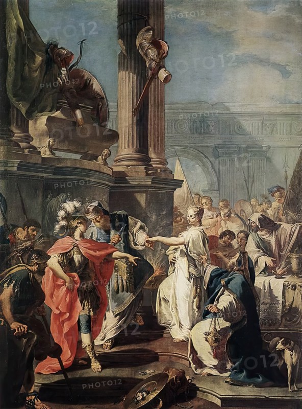 Sacrifice of Polyxena, 1730. Creator: Giovanni Battista Pittoni the Younger.