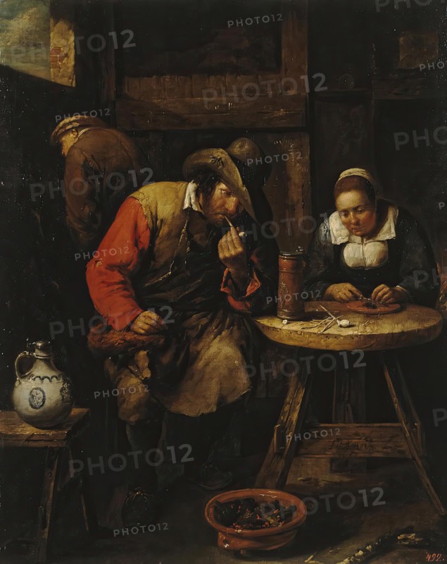 Smoker, 1658. Creator: Gillis van Tilborgh the Younger.