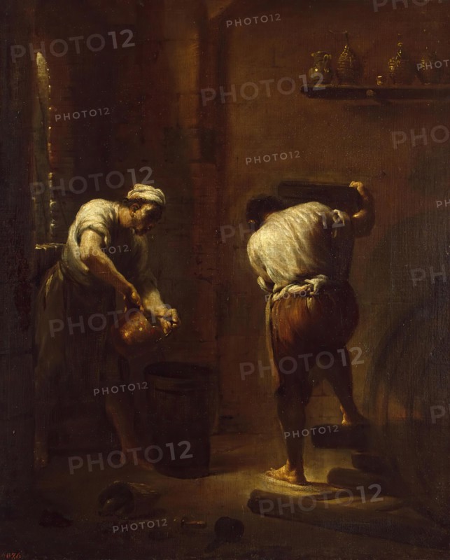 Scene in the Cellar, 1710. Creator: Giuseppe Maria Crespi.