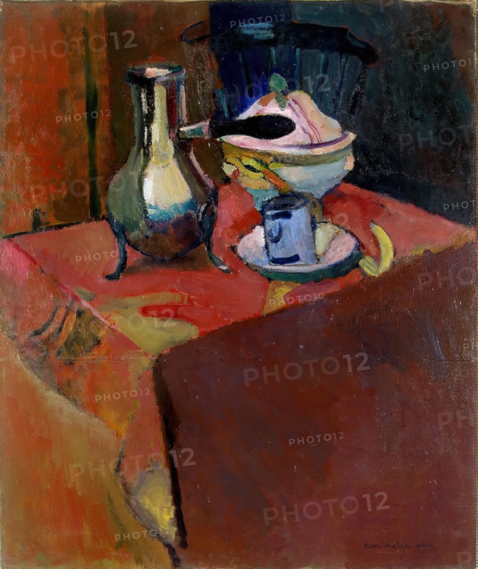 Crockery on a Table, 1900. Creator: Henri Matisse.