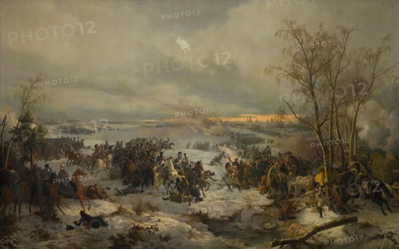 The Battle of Krasny on 5 (17) November 1812, 1849. Creator: Peter Heinrich Lambert von Hess.