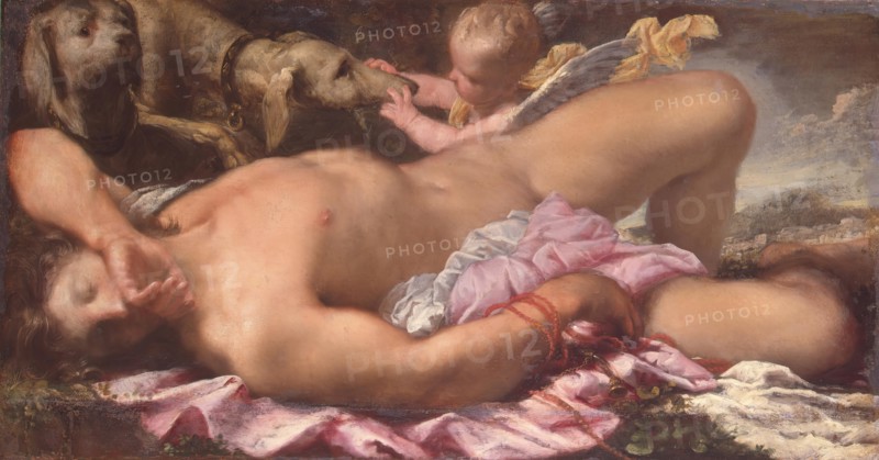 Sleeping Endymion, 1660. Creator: Pietro Liberi.