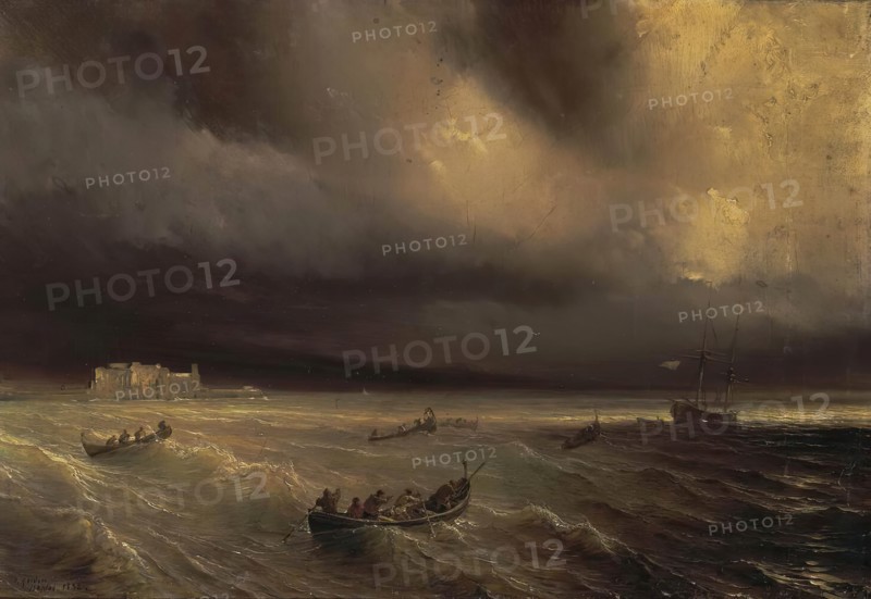 Storm in the Sea, 1832. Creator: Theodore Gudin.