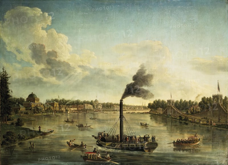 The View of Islands in St Petersburg, after 1815. Creator: Timofey Vasilyev.