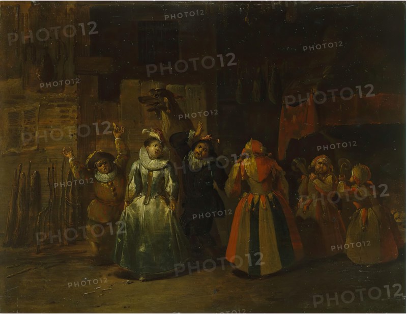 Mummers, 18th century. Creator: Frans Breydel.