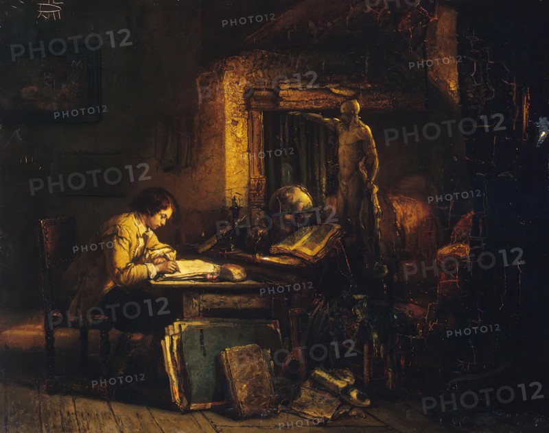 Artist in his Studio, 1850. Creator: Jan August Hendrik Leys.