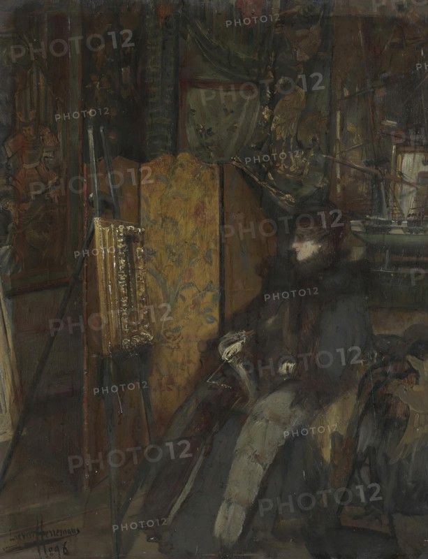 Visit to a Studio, 1896. Creator: Lieven Herremans.