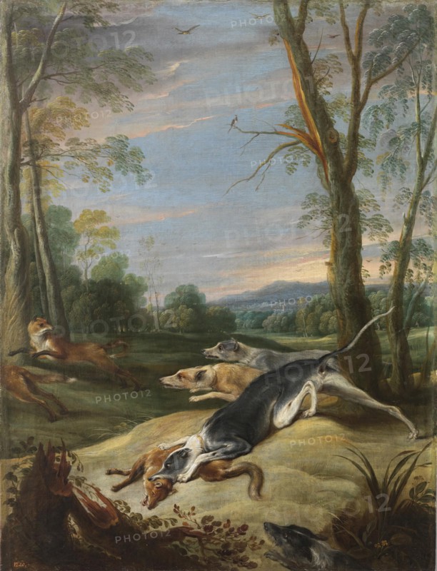 Vixens Chased by Dogs, between 1630 and 1640. Creator: Frans Snyders.