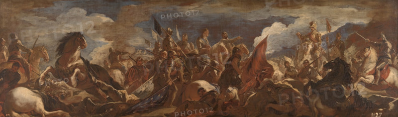 Català: The Surrender of the French Army in the Battle of San Quintin, 1692. Creator: Luca Giordano.